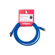 Legrand 2m Blue Cat6A RJ45 SFTP Patch Lead