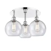 Innovations Lighting 516-3C-11-20 Athens Flush Athens 3 Light - Chrome