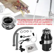 Garbage Disposal 3/4 HP 2800 RPM Under Sink Kitchen Food Waste Disposer w/ Plug,