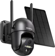Solar Security Cameras Wireless Outdoor, 2K 360° View Battery Powered Outdoor Ca
