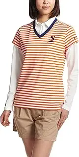 [Srixon] Polo Shirt, Absorbent, Quick-Drying, UV Protection, Deodorizing Name, Set of 2, Orange, LL