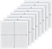 Graph Sticky Notes, 8 Pads, 3x3 Inch, Graph Paper Sticky Notes, Grid Sticky Notes, Coordinate Plane Sticky Notes for Office School Math Supplies