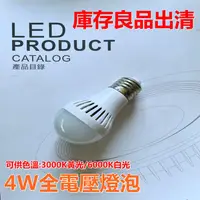 在飛比找蝦皮購物優惠-HAFLY 庫存出清 4W LED燈泡 E27另售燈具/層板