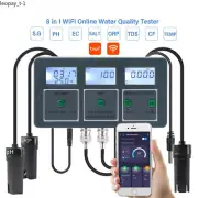 WiFi Smart PH ORP TDS EC SALT S. G TEMP CF Water Quality Tester Data Logger