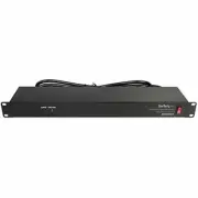 8 Outlet Horizontal 1U Rack Mount PDU Power Strip For Network Server Racks
