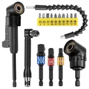 17x Flexible Drill Bit Extension Set Screwdriver Bit Kit 360° Rotatable Spanner☃