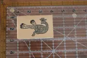 PSX Rubber Stamp F-2453 Aztec Southwest Rooster Design