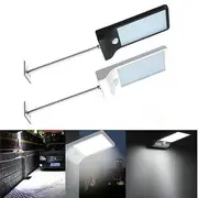 Waterproof 36 LED Outdoor Solar Powered PIR Motion Sensor Security Lamp Light Mounting Pole Fit Home 33 WHITE