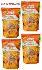 4-PACK Nutty & Fruity Dried Tangerines Premium Quality 20 oz. each bag