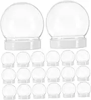 Zerodeko 20pcs Reusable Transparent Candy Jars with Lids Clear Snack Holders for Kitchen for Storing Sweets and Treats Lightweight and Design