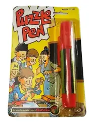 1982 Ideal Puzzle Pen from the makers of Rubik's Cube New Old Stock