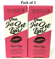 Wunder2 Your Jet Set Lips! Lip Kit Travel Sized Gloss & Liner NUDE