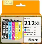 UPRIIN 212XL Ink Cartridges Combo Pack Compatible for Epson 212 212XL for Expression Home XP-2100 XP-3100 XP-3105 XP-4100 Workforce WF-2810 WF-2830 WF-2850