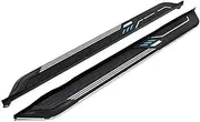 2PCS Compatible for Ford Ranger 2023 2024 Fixed Door Side Step Running Board Nerf Bar