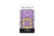 Friends Frame Metal Keyring Hanging Bag Charm Accessory Keychain Rectangle GLD