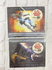 STAR WARS General Grievous + Jedi Starfighters 8X10 Hologram Posters *Sealed*