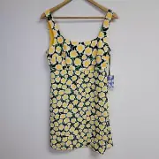 NWT Diane Von Furstenberg x Target Mini Shift Dress Sz 6 Poppy Yellow Black DVF