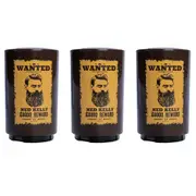 3PK MDI Bushranger Ned Kelly Push Down Bottle Opener Beer Cap Remover Barware