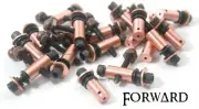 10 Copper Tattoo Machine Binding Post Sets Complete w/ Washers Screws