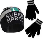 [Nintendo] Winter Hat, Kids Gloves Or Toddlers Mittens, Super Mario Baby Beanie for Boys Ages 4-7