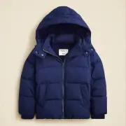J. Crew Classic Puffer Jacket with PrimaLoft® Kids' Size XXL Navy Blue NWT!