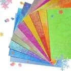 Glitter Gloss for Crafts - 150 Sheets Colourful Square Folding for DIY8009
