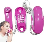 Kid Phone Toy - Kids Phone Toy | Pretend Telephone with Real Ring Sounds, Realistic Cell Phone Design with 23Ft Phone Cable, 2024 Kids Phone Intercom Toy for Birthday Christmas Toys