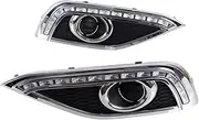 Fog Light Cover Lamp Frame 2Pcs DRL Turn Signal Lamp Indicator For CRV 2012 2013 2014 LED Daytime Running Lights Car-styling