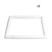 White Square Embroidery Frame DIY Craft Beginners Starters Learning Sewing Tool
