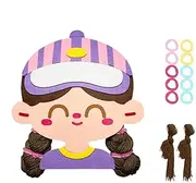 Hair Styling Toy | Fun Learn to Braid Hair Book - Travel Activity, Arts and Crafts Kits, Girls Braiding Toys, Busy Book Braiding Toys for Adults