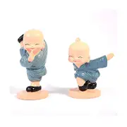 4Pcs/Set Cartoon Little Monk Doll Decoration Auto Dashboard Car Ornament Toy Gift