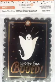 Celebrate It 3" x 4" HALLOWEEN GIFT TAGS with String - Makes 4
