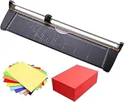 A2 Paper Cutter, A2 Rotary Paper Trimmer Cutter, Cutting Width 60Cm/23.6in, Can Cut 1Mm/10 Sheets of Paper, Can Cut Different Materials, Rust-Proof Metal Panel, for Printing Shops, Schools
