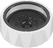 [-] Pet Water Bowl Splash-Proof Slow Pet Drinking Water Feeder 1L Detachable Cat Dog Water Dispenser Anti-Slip Vehicle Carried Travel Pet Floating Bowl for Home Travel Car Pet [-](Diamond Model-Gray)
