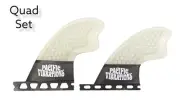 PACIFIC VIBRATIONS Cut Quad Compared To Tomo fits Futures SURFBOARD Fins