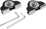 Car Headlight Brackets 4/2PCS Universal Car Hood Mount Mounting Brackets Stainless Steel Work Light Bars Clamp Holder ( Without Lamp ) Headlight Bracket(2PCS)