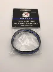 *Rothco* Thin Blue Line 1180-8 (NEW) Silicone Bracelet