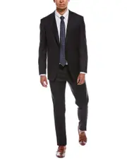 Canali Wool Suit with Flat Front Pant