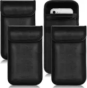RZJSLSHANHAI 4Pcs Faraday Bag Emf Protection Phone Sleeve Emf Blocking Cell Phone Sleeves Signal Blocking Bag Anti Radiation Cell Phone Pouch Privacy Protection Bag Anti-Tracking 7.67 * 4.92inch