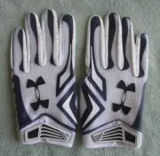 UNDER ARMOUR SWARM NFL FOOTBALL GLOVES NAVY/WHITE ADULT SIZE 2XLARGE