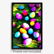 Pixel Art Poster - Major Easter Eggs (8 Bit Psychedelic Trippy Video Game Print)