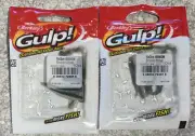 2 Packs Berkley Gulp! Ice Fishing 1” Minnow Emerald Shiner
