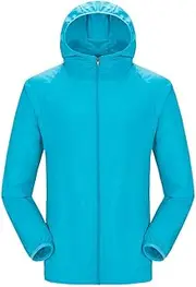[Generic] Long Sleeve Sun Protection Jacket Quick Dry Sports Running Fitness Unisex Hooded Coat Camping Travel Women Men Clothing