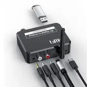 Digital Optical to Analog DAC Receiver Bluetooth 5.1 AUX 2 RCA Audio Converter