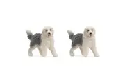 2x Schleich 3'' Old English Sheepdog Animal Action Figure Kids Children Toy 3-8y