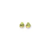 14k Yellow Gold 8mm Peridot earring