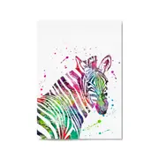 Zebra Painting Nursery Safari Animal Wall Art #1