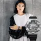 CASIO 卡西歐 G-SHOCK 金屬色雙顯電子錶-百搭銀(GM-S110-1A)