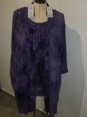 Taking Shape Purple Cami and Jacket Set, Size XL (22-24) BNWT