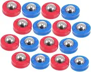 Outanaya Sturdy Shuffleboard Table Parts Rolling Beads Set for Tabletop Football 16pcs Plastic Balls for Family Fun Games